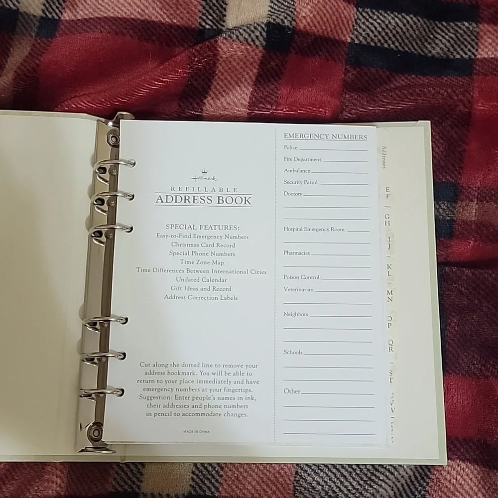 New Hallmark Address Book
